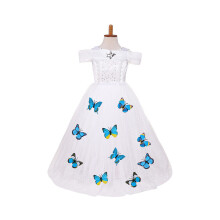 (Blanc, XXL) Costume de fée Cendrillon de conte magique pour filles, idéal pour les événements théâtraux