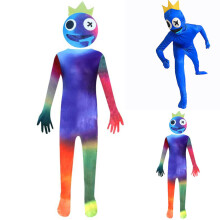 (Bleu, 5-6 ans) Enfants Rainbow Friends Roblox Habiller VĂŞtements Halloween Cosplay Costume Combinaison