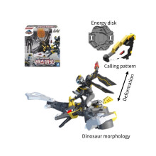(Musta) Mini Force Anime -hahmo Max Layi Morphing Dinosaur Robot Lelu Lasten Lahja