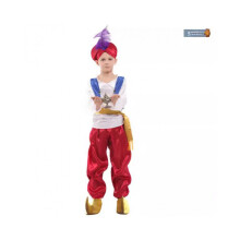 (Aladdin Prince, M) Costume de cosplay exotique pour enfants Aladdin Prince avec une touche magique
