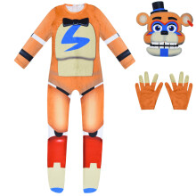 (130) Kid Sundrop Fnaf jouet ours Cosplay Costume body combinaison masque gant Halloween