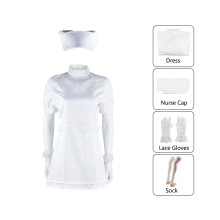 (Uniforme d'infirmière blanc, S) My Dress-Up Darling Wakana Gojo Marin Maillot de bain Tenue d'infirmière