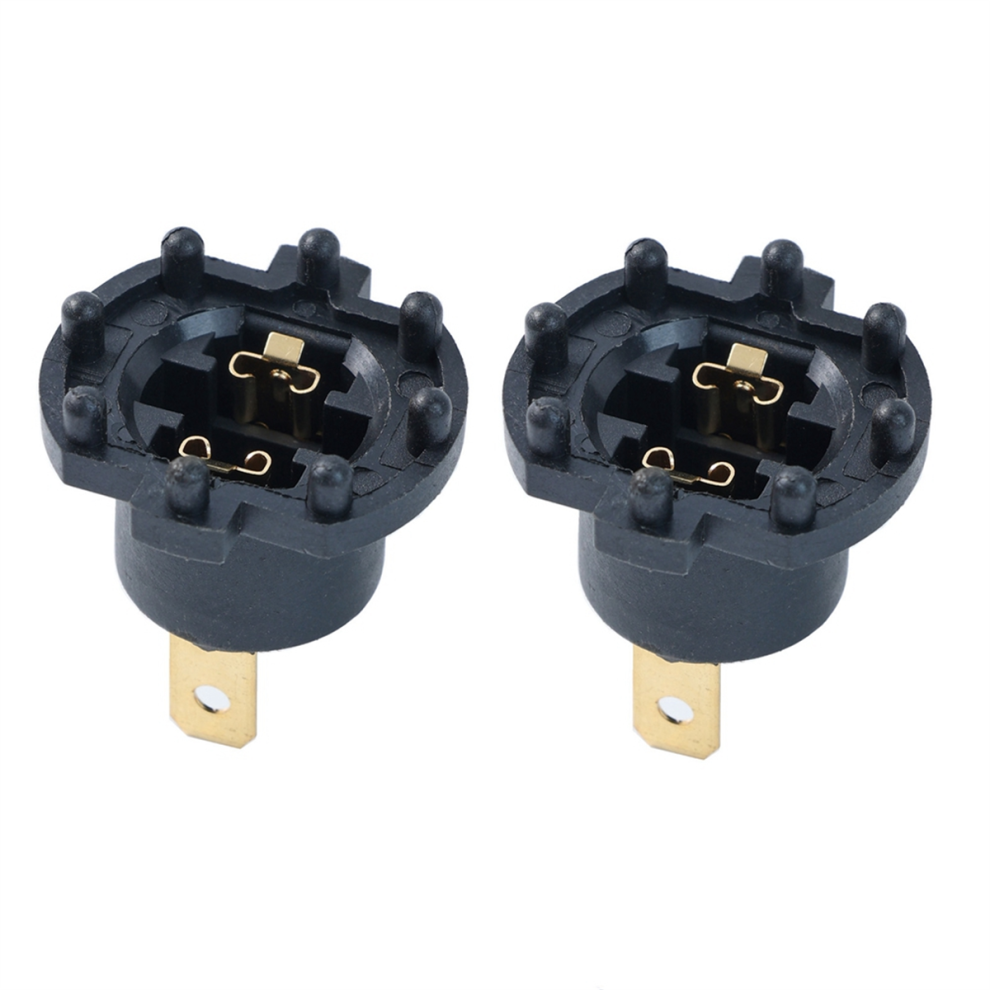 2Pcs Low Beam Headlight Socket Bulb Holder For Kawasaki Er6-F Aprilia 4853831844468