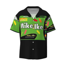 (Mike And Ike Classic _12036) Men's Hawaiian Shirts Cuban Collar Vintage Bowling Short Sleeve Button Down Beach Shirt Casual Summer Vacation Wear Retro Tee