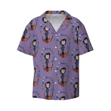 (Be Careful What You Wish For..._5537) Men's Hawaiian Shirts Cuban Collar Vintage Bowling Short Sleeve Button Down Beach Shirt Casual Summer Vacation Wear Retro Tee