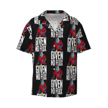 (Funny No Flux Given Welding Pun Cute Welders Joke_8773) Men's Hawaiian Shirts Cuban Collar Vintage Bowling Short Sleeve Button Down Beach Shirt Casual Summer Vacation Wear Retro Tee