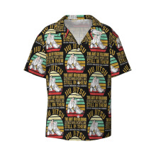 (Funny Retro Brazilian Jiu-Jitsu MMA Gifts For Jiu Jitsu _4786) Men's Hawaiian Shirts Cuban Collar Vintage Bowling Short Sleeve Button Down Beach Shirt Casual Summer Vacation Wear Retro Tee