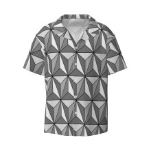 (Epcot Ball_9772) Men's Hawaiian Shirts Cuban Collar Vintage Bowling Short Sleeve Button Down Beach Shirt Casual Summer Vacation Wear Retro Tee
