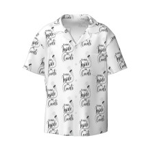 (It's What's Inside That Counts Ultrasound Tech Design_11649) Men's Hawaiian Shirts Cuban Collar Vintage Bowling Short Sleeve Button Down Beach Shirt Casual Summer Vacation Wear Retro Tee