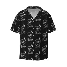 (It's What's Inside That Counts Ultrasound Tech Design_2882) Men's Hawaiian Shirts Cuban Collar Vintage Bowling Short Sleeve Button Down Beach Shirt Casual Summer Vacation Wear Retro Tee