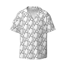 (It's Not Gay If You're Wearing_6069) Men's Hawaiian Shirts Cuban Collar Vintage Bowling Short Sleeve Button Down Beach Shirt Casual Summer Vacation Wear Retro Tee