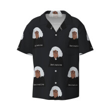 (It's Always Sunny In Philadelphia - Ongo Gablogian_10504) Men's Hawaiian Shirts Cuban Collar Vintage Bowling Short Sleeve Button Down Beach Shirt Casual Summer Vacation Wear Retro Tee