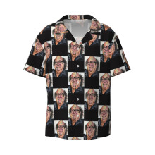 (Its Always Sunny With Danny_7543) Men's Hawaiian Shirts Cuban Collar Vintage Bowling Short Sleeve Button Down Beach Shirt Casual Summer Vacation Wear Retro Tee