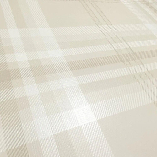 Muriva Catherine Lansfield Kelso Check Cream Wallpaper Check Pattern Paste The Paper 1