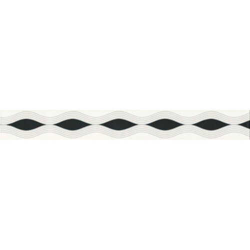 AS Creation AS Creation Infinity Wave Black Grey Self Adhesive Narrow Border Wallpaper 2