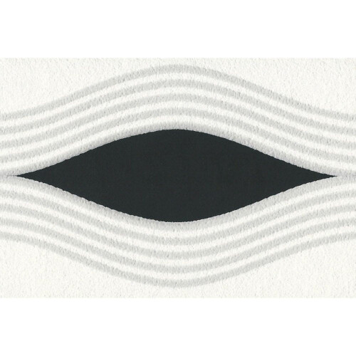 AS Creation AS Creation Infinity Wave Black Grey Self Adhesive Narrow Border Wallpaper