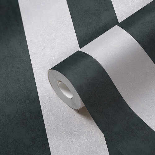 AS Creation AS Creation Vertical Stripes Black Grey Wallpaper Paste The Wall Vinyl 1