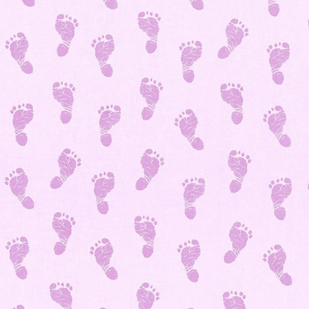 As Creation Little Stars Baby Feet Wallpaper Toyroom Nursery Paste The Wall Pink