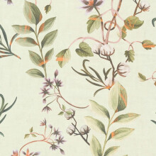 Anna D'Andrea Green Botanical Wallpaper Floral Traditional Paste The Wall Vinyl