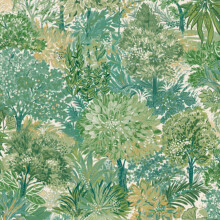 Grandeco Blossom Tree Green Wallpaper Vibrant Botanical Paste The Wall Vinyl