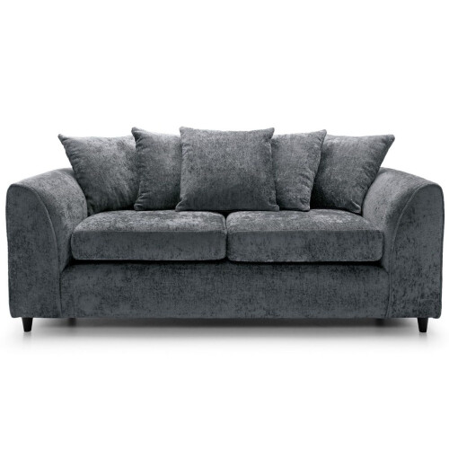 Luxury Life (Grey, 3 Plus 2 Set) Dylan Chenille Fabric Sofa Set 1
