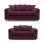 Luxury Life (Aubergine, 3 Plus 2 Set) Dylan Chenille Fabric Sofa Set 1