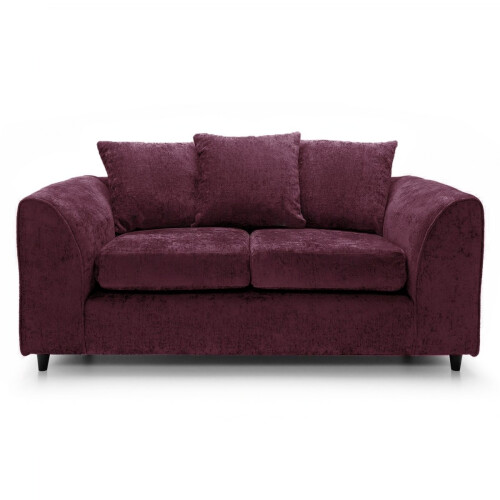 Luxury Life (Aubergine, 3 Plus 2 Set) Dylan Chenille Fabric Sofa Set 2