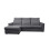 Luxury Life (Grey, Left Hand Facing) Soho Fabric 3 Seater Corner Chaise Sofas 2
