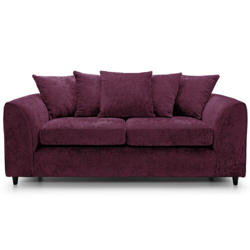 Luxury Life (Aubergine, 3 Plus 2 Set) Dylan Chenille Fabric Sofa Set 1