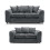 Luxury Life (Grey, 3 Plus 2 Set) Dylan Chenille Fabric Sofa Set 1