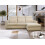 Luxury Life (Beige, Right Hand Facing) Soho Fabric 3 Seater Corner Chaise Sofas 1