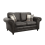 Luxury Life (Charcoal, 2 Seater) Oakley Suede Fabric Sofas 2