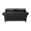 Luxury Life (Charcoal, 2 Seater) Oakley Suede Fabric Sofas 4