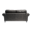 Luxury Life (Charcoal, 3 Seater) Oakley Suede Fabric Sofas 4