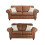 Luxury Life (Tan, 3 Plus 2 Set) Oakley Suede Fabric Sofas 2