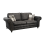 Luxury Life (Charcoal, 3 Seater) Oakley Suede Fabric Sofas 2