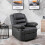Luxury Life (Grey) Lisbon Leather Recliner Armchair 2