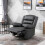 Luxury Life (Grey) Lisbon Leather Recliner Armchair 5