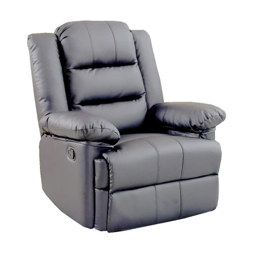 Luxury Life (Grey) Lisbon Leather Recliner Armchair