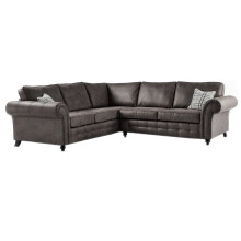 (Charcoal, Corner) Oakley Suede Fabric Sofas