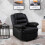 Luxury Life (Black) Lisbon Leather Recliner Armchair 1