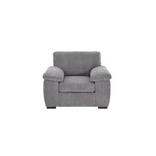 Luxury Life (Grey, 1 Seater) Collingdale Jumbo Cord Fabric Sofas