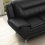 Luxury Life (Black) Eclipse Faux Leather Sofa Set 4