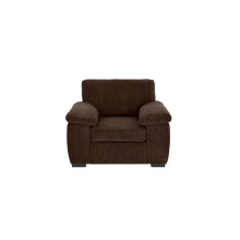 (Chocolate, 1 Seater) Collingdale Jumbo Cord Fabric Sofas