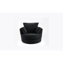 (Black, Swivel Chair) Collingdale Jumbo Cord Fabric Sofas