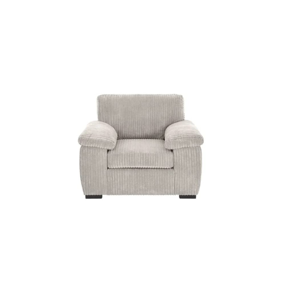 Luxury Life (, 1 Seater) Collingdale Jumbo Cord Fabric Sofas Cream