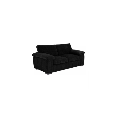 Luxury Life (Black, 2 Seater) Collingdale Jumbo Cord Fabric Sofas 1