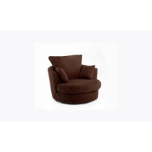 (Chocolate, Swivel Chair) Collingdale Jumbo Cord Fabric Sofas