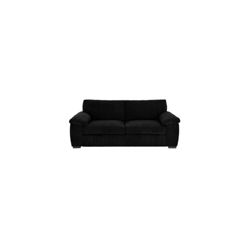 Luxury Life (Black, 3 Seater) Collingdale Jumbo Cord Fabric Sofas
