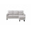 Luxury Life (Light Sand) Luna Linen Fabric Reversible Sectional 3 Seater Sofa 3